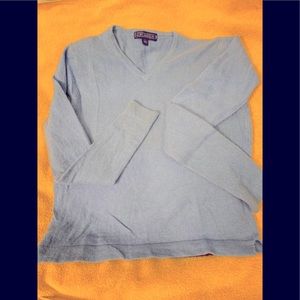 J McLaughlin light blue Cashmere & cotton sweater